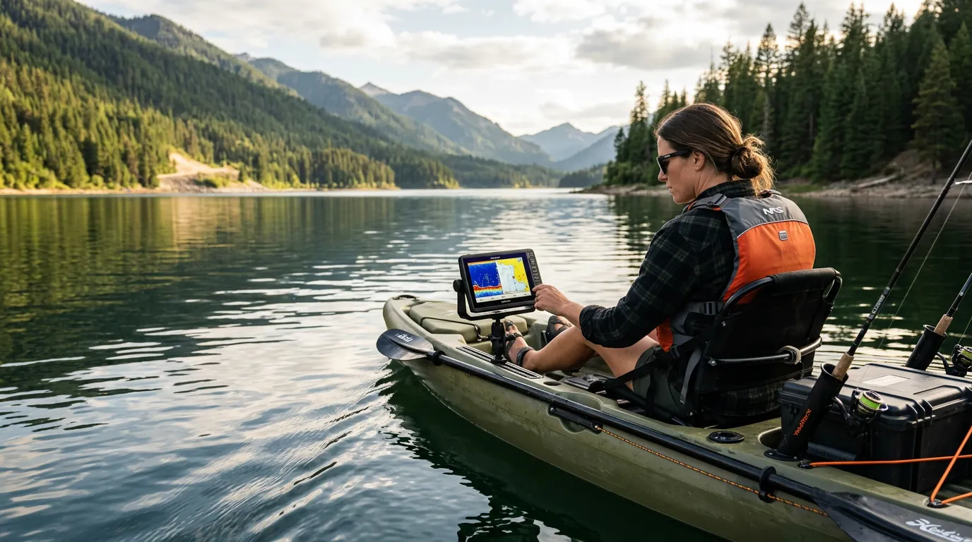 Best Kayak Fish Finder Picks of 2026: Sonar, GPS & Mounts — editorial cover photograph