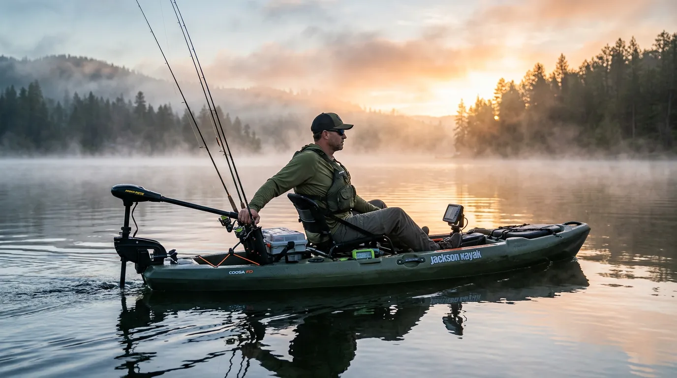 Best Kayak Trolling Motor (2026): Top Drives & Mounts — editorial cover photograph